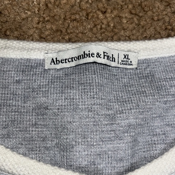Abercrombie & Fitch A&F Mara Crew LuxeLoft Sweater Vest Gray XL - Picture 5 of 6